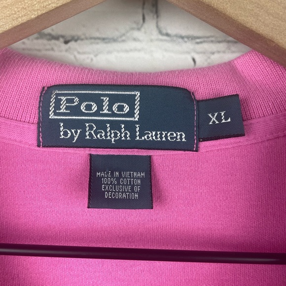 POLO by RALPH LAUREN Men's Pink Polo Knit Shirt size XL - Picture 5 of 5